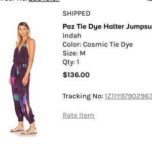 Indah tie-dye hater jumpsuit